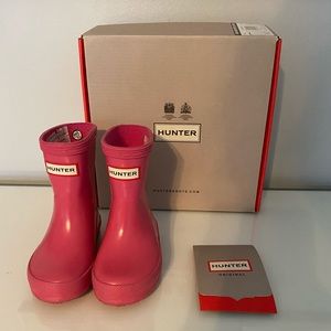 Girls hunter boots size 4